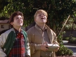 With Fred Savage on "The Wonder Years".